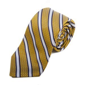 Ike Behar Lilac on Green Striped Silk Tie